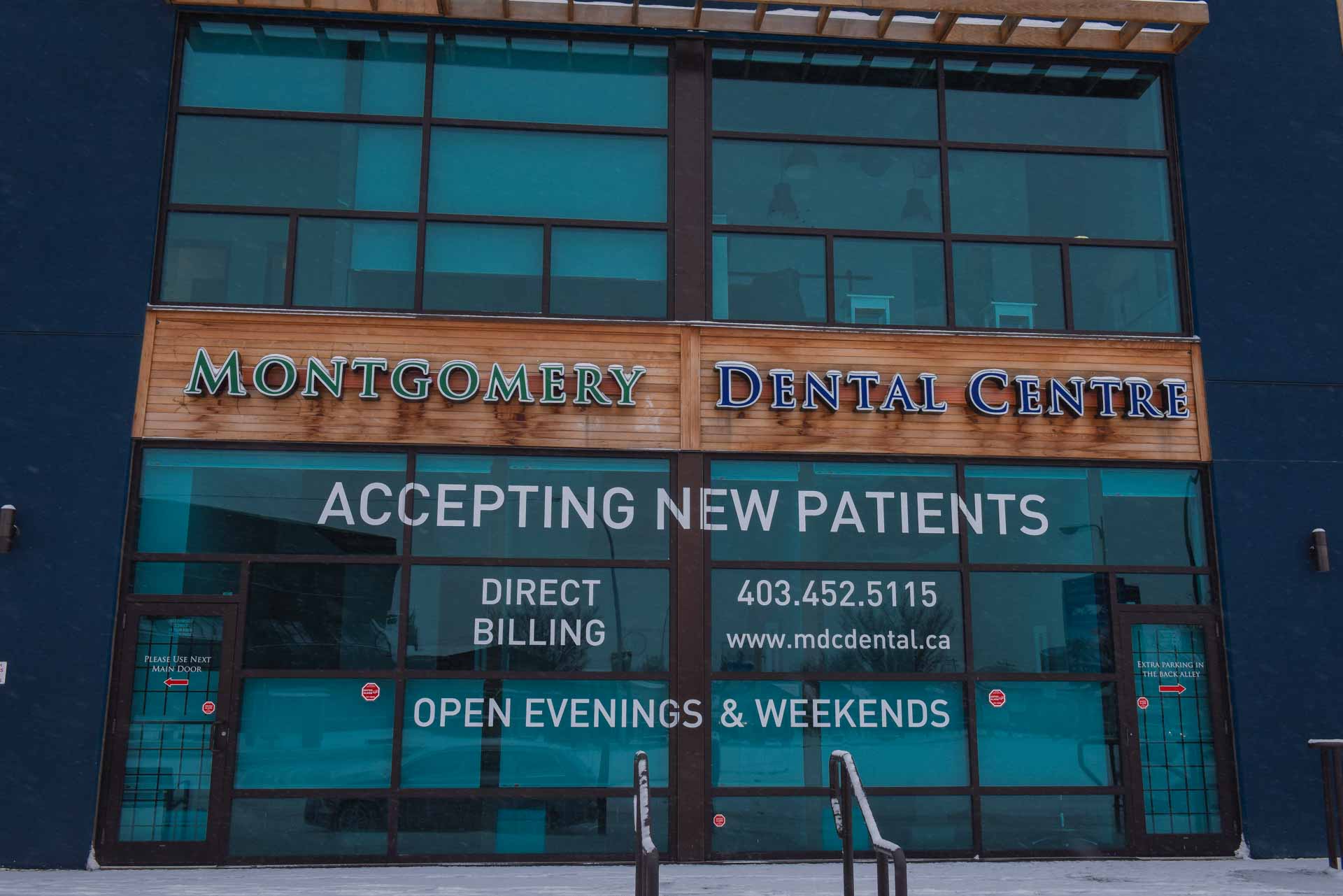 Building Entrance | Montgomery Dental Centre | NW Calgary | Family and General Dentist